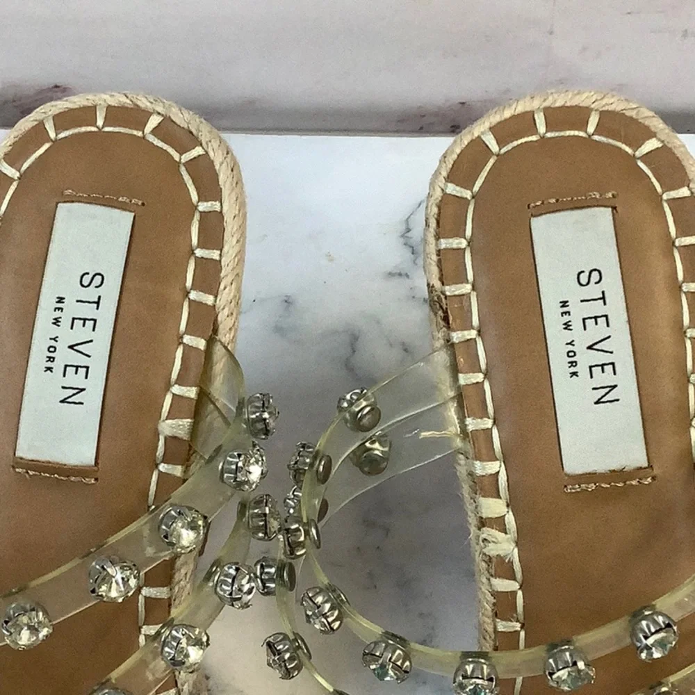 NWT STEVEN New York, Studded Espadrilles Size 6.5 US